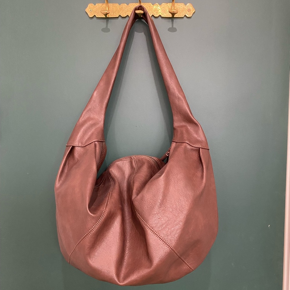 Free People Rich Brown Hobo Bag
